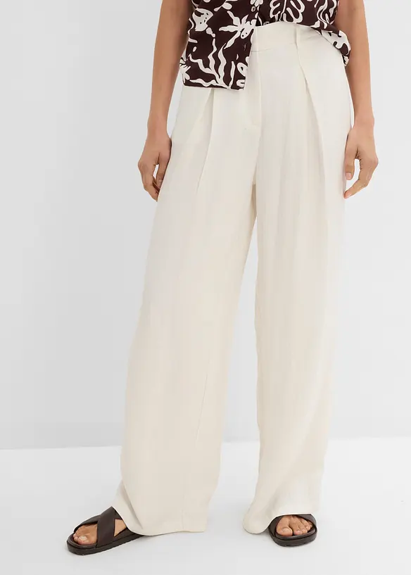 Sommerbukse med legg i viskoseblanding, bonprix