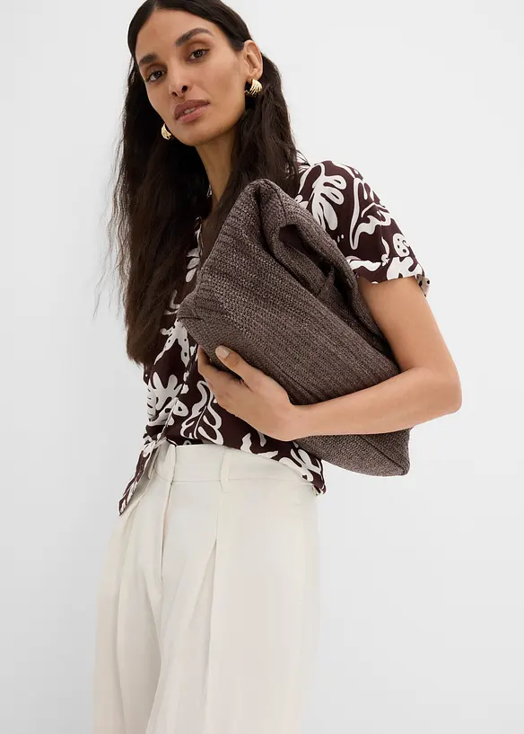 Sommerbukse med legg i viskoseblanding, bonprix