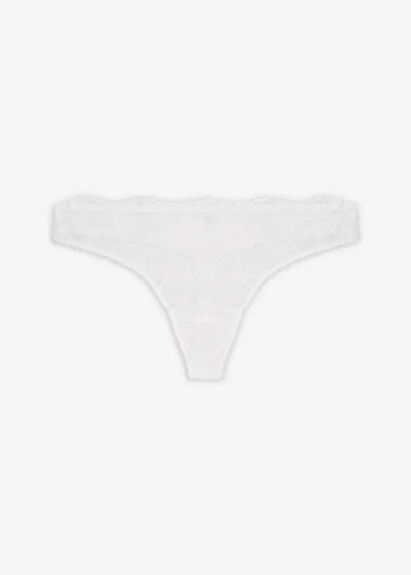 Stringtruse i nydelig blondemateriale, bonprix