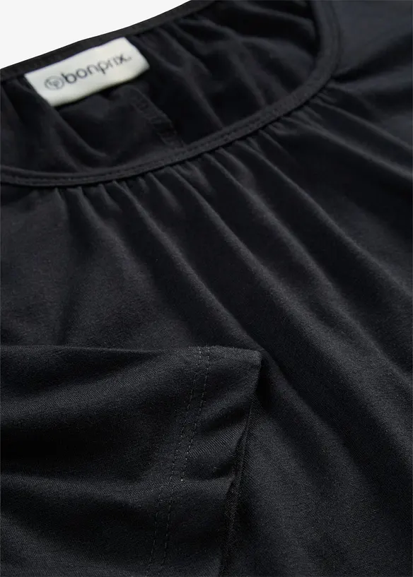 Oversized topp i viskosemiks, bonprix