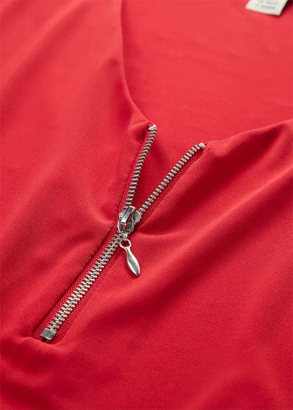 Jerseykjole med chiffonermer, bonprix