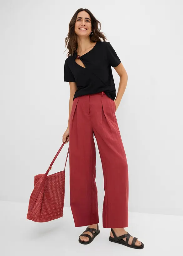 T-skjorte i viskoseblanding med pent fall, bonprix