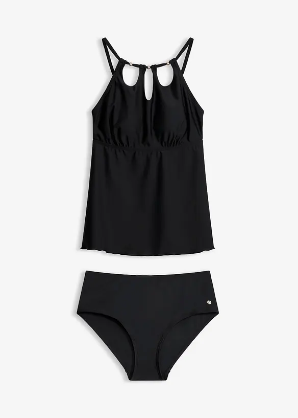 Tankini med cut-outs (2-delt sett), bonprix