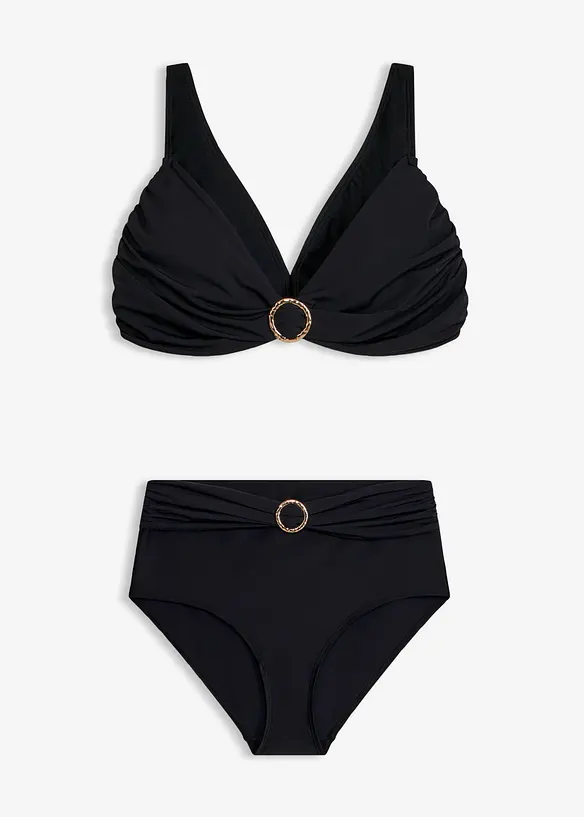 Bustier-bikini (2-delt sett) med ringdetalj, bonprix
