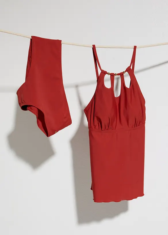 Tankini med cut-outs (2-delt sett), bonprix