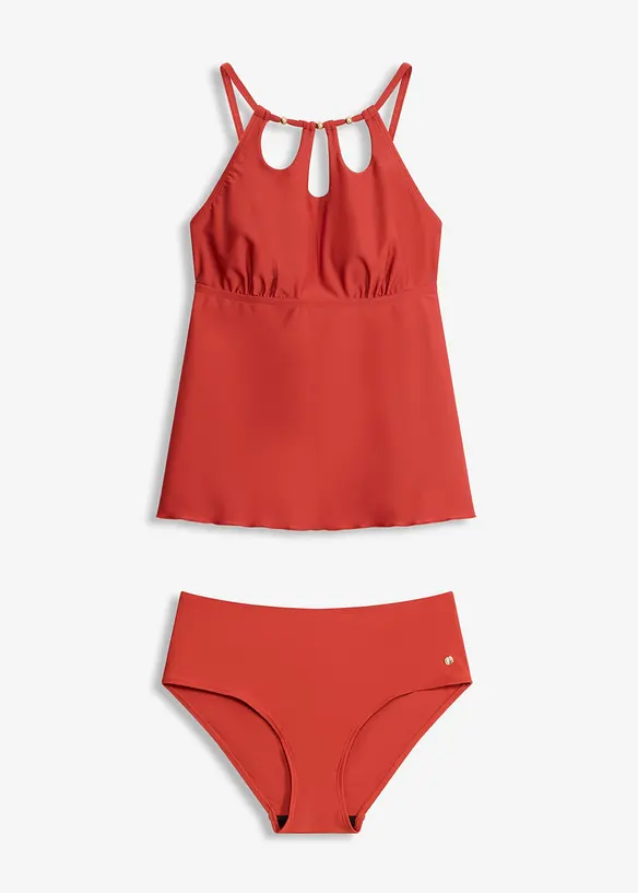 Tankini med cut-outs (2-delt sett), bonprix