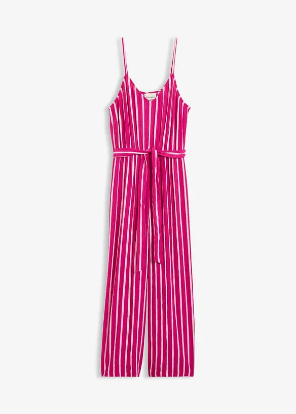 Jumpsuit av strukturert viskose, bonprix