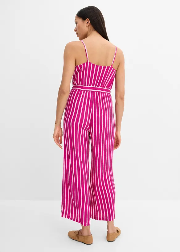 Jumpsuit av strukturert viskose, bonprix