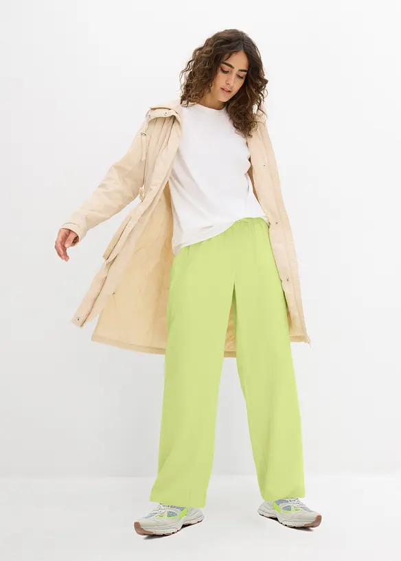 Oversized topp i formstabil, 100% &oslash;kologisk bomull, bonprix