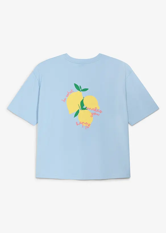 Oversized topp i 100% &oslash;kologisk bomull, bonprix