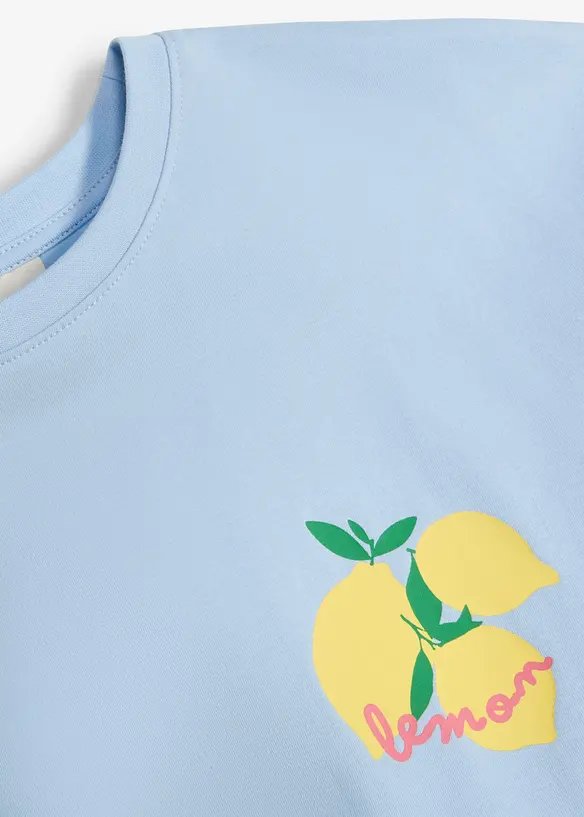 Oversized topp i 100% &oslash;kologisk bomull, bonprix