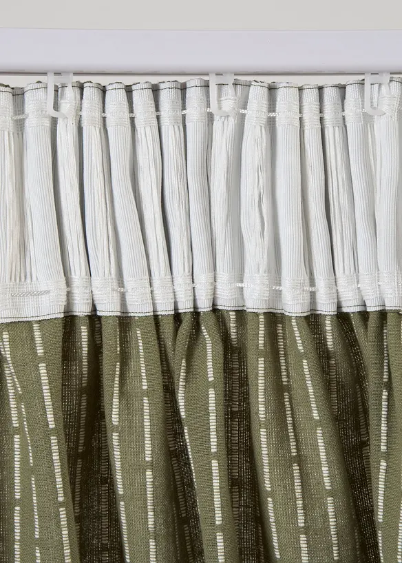 Gardin av vevet &oslash;kologisk bomull (1-pack), bonprix