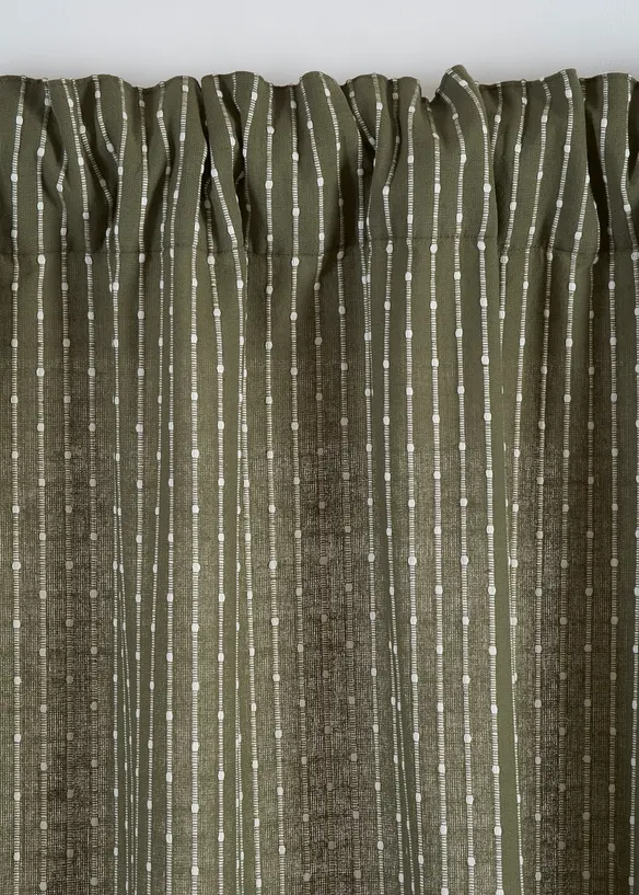 Gardin av vevet &oslash;kologisk bomull (1-pack), bonprix