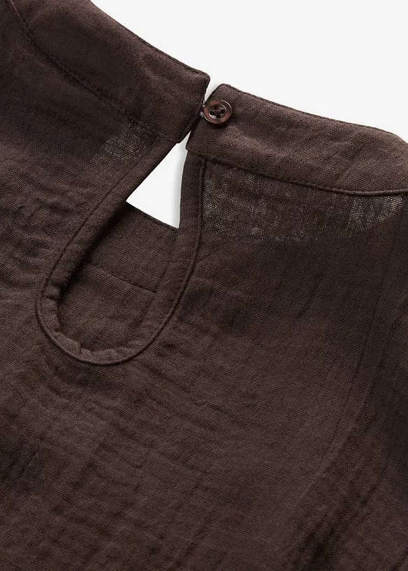 Myk musselinbluse, bonprix
