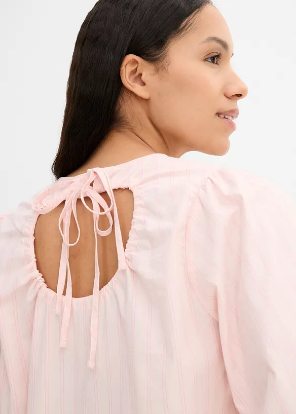 Bluse med volumermer, bonprix