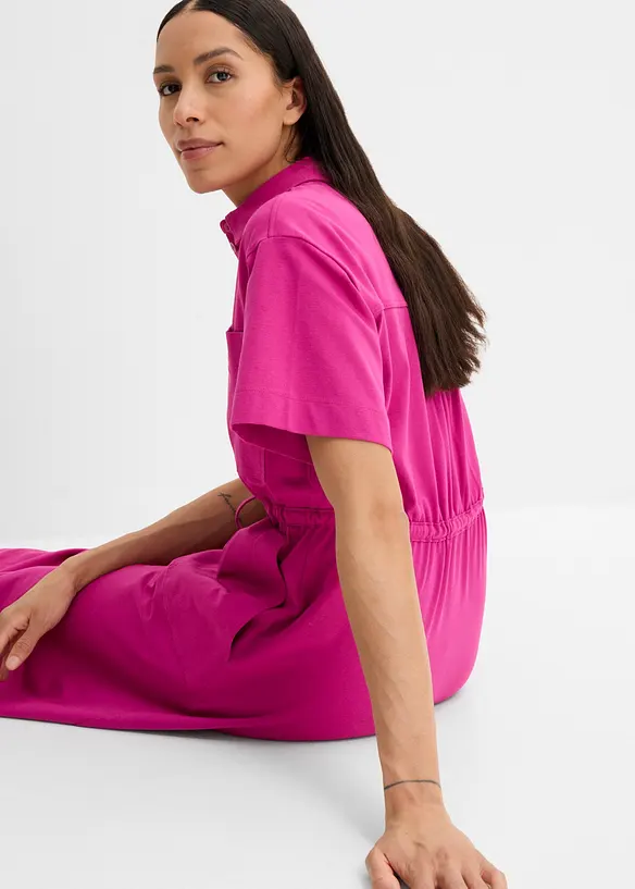 Jerseykjole i bomull med elastan, bonprix