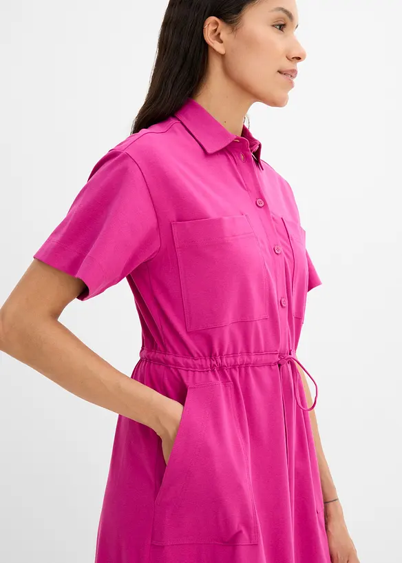 Jerseykjole i bomull med elastan, bonprix