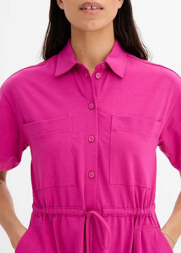 Jerseykjole i bomull med elastan, bonprix