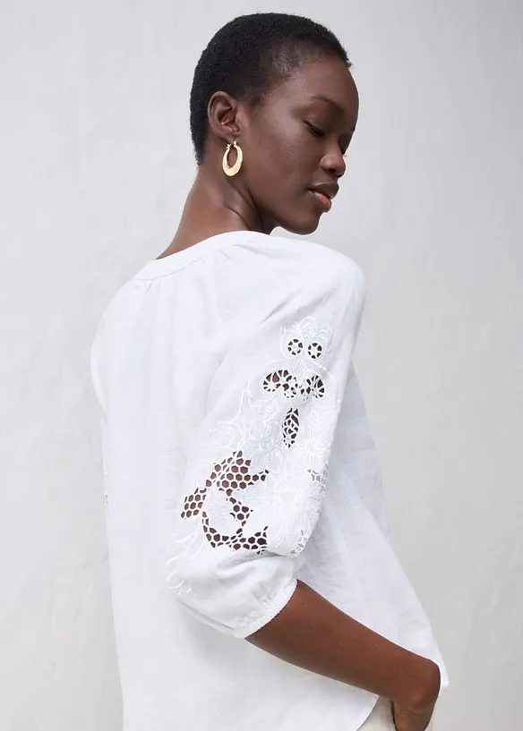 Linbluse, bonprix