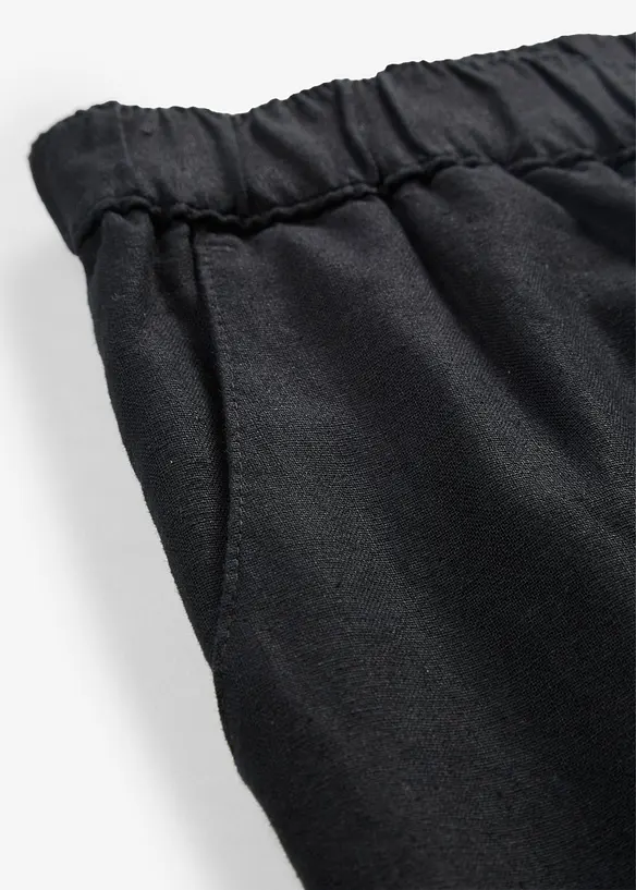 Ankellang bukse i lett linmiks, bonprix