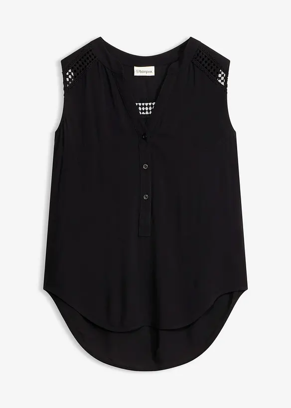 Blusetopp i 100% viskose, bonprix