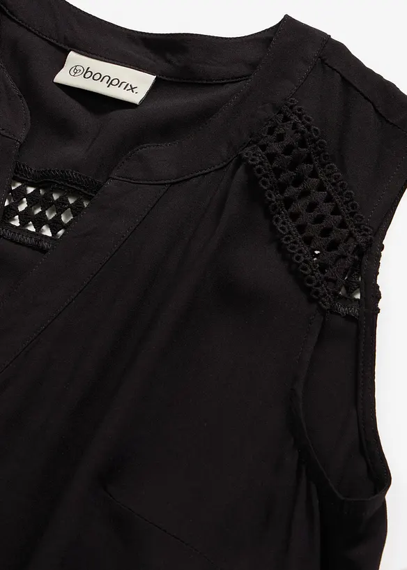 Blusetopp i 100% viskose, bonprix