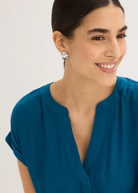 Bluse i 100% viskose, bonprix