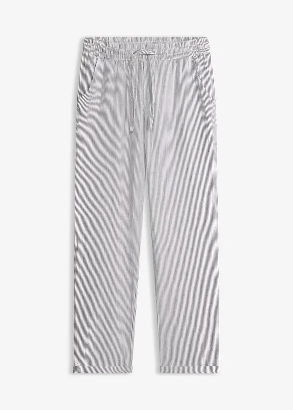 Linbukse med elastisk linning, bonprix