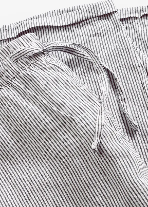 Linbukse med elastisk linning, bonprix