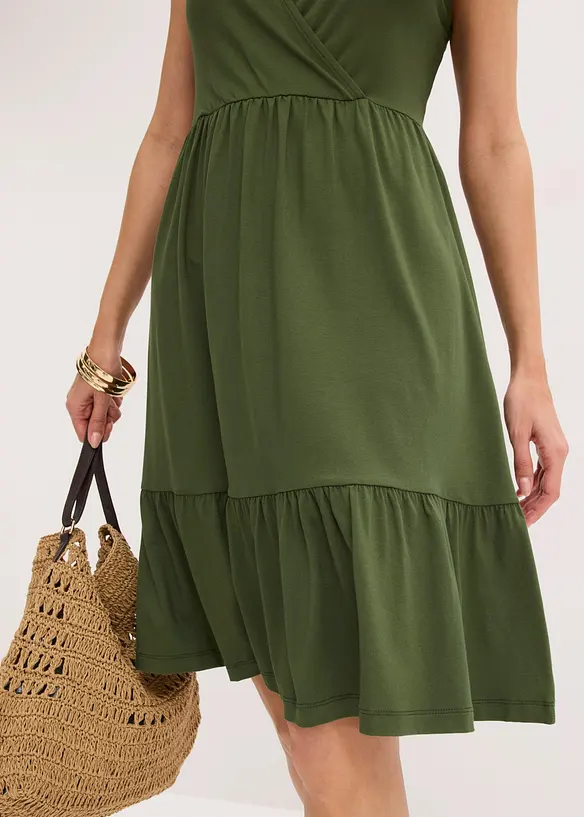 Jerseykjole i viskosemiks, bonprix