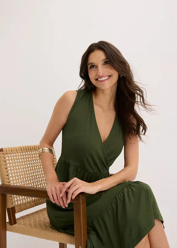 Jerseykjole i viskosemiks, bonprix