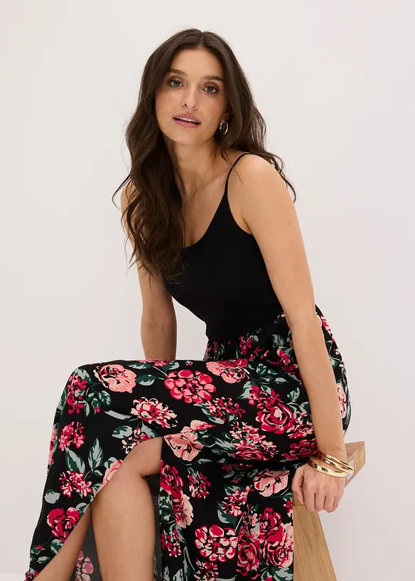 Maxikjole i klimasmart viskose, bonprix