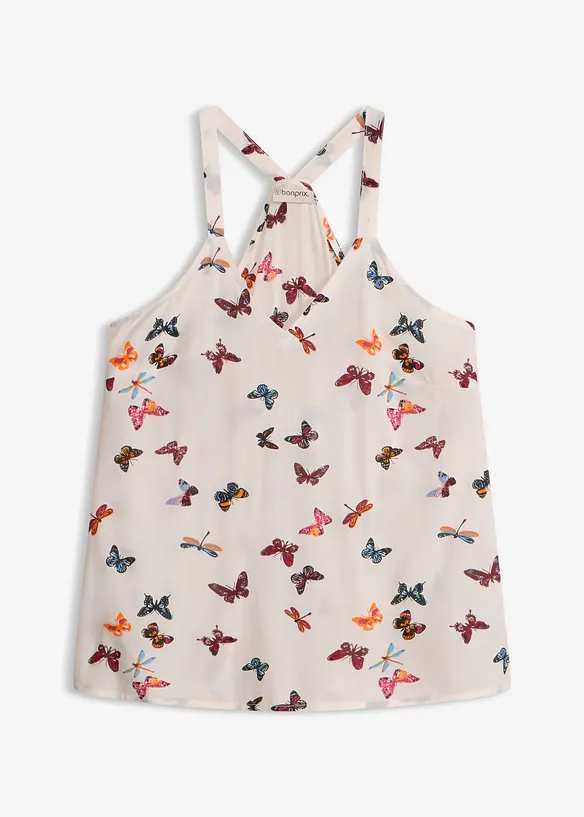 Ermel&oslash;s bluse i 100% viskose, bonprix