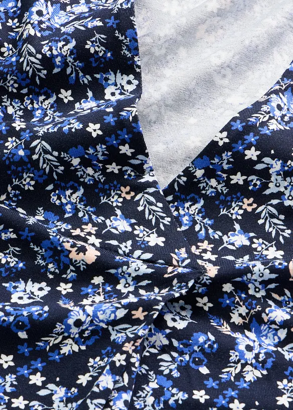 Ermel&oslash;s topp i viskosemiks, bonprix