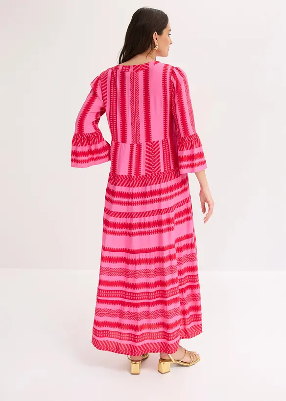 Maxikjole i lett viskose, bonprix