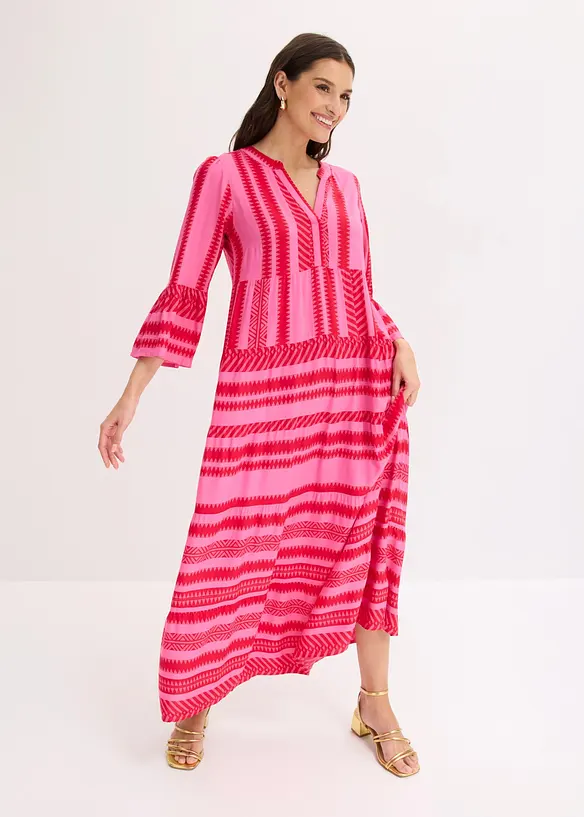 Maxikjole i lett viskose, bonprix