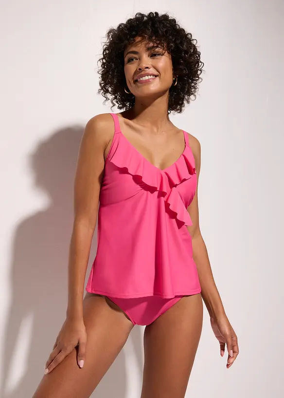 Tankini (2-delt sett) med volang, bonprix
