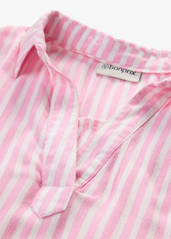 Kortermet bluse i lett viskose, bonprix