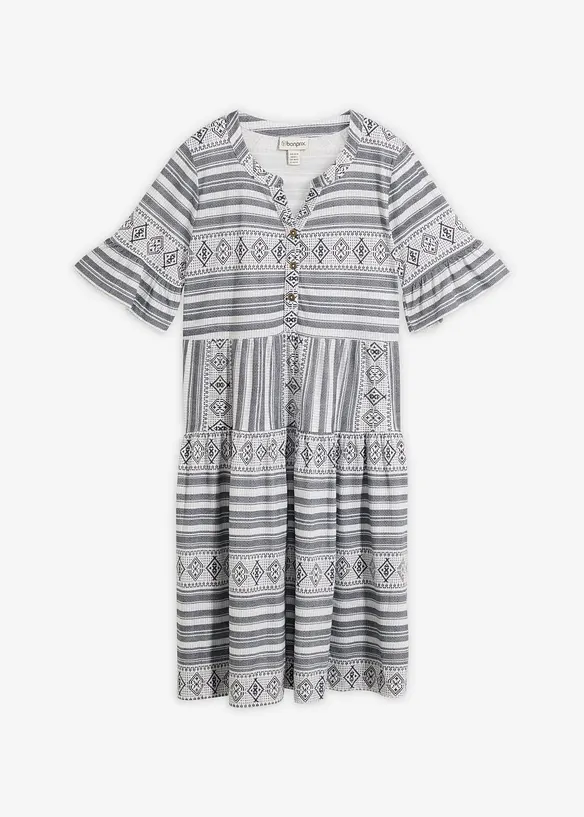 Trikotkjole av lett viskosemiks, bonprix