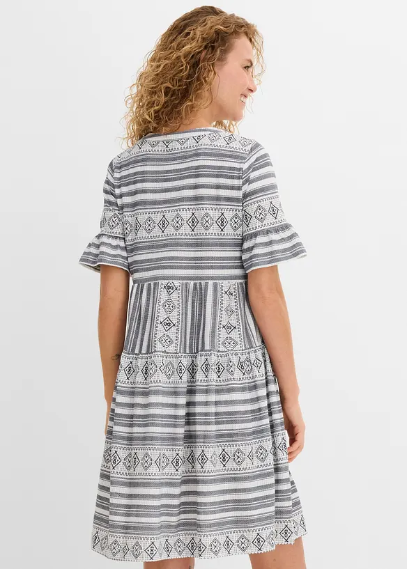 Trikotkjole av lett viskosemiks, bonprix