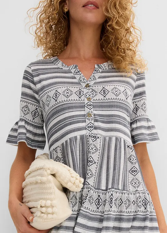 Trikotkjole av lett viskosemiks, bonprix