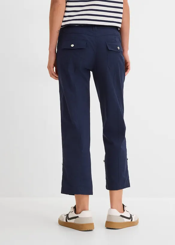 Cargo-bukse med stretch - 3/4 lang, bonprix
