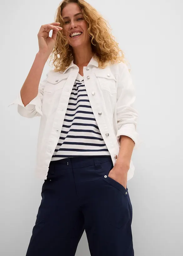 Cargo-bukse med stretch - 3/4 lang, bonprix