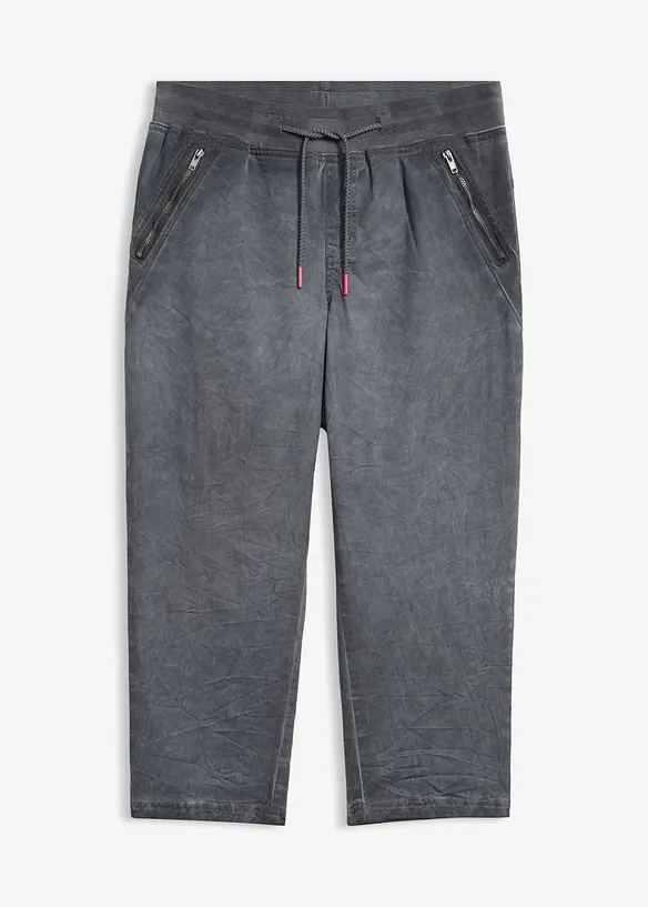 Bukse med kontrastfarget sn&oslash;ring, 3/4-lang, bonprix