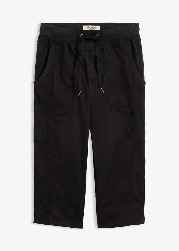 Capribukse med knyteb&aring;nd, bonprix