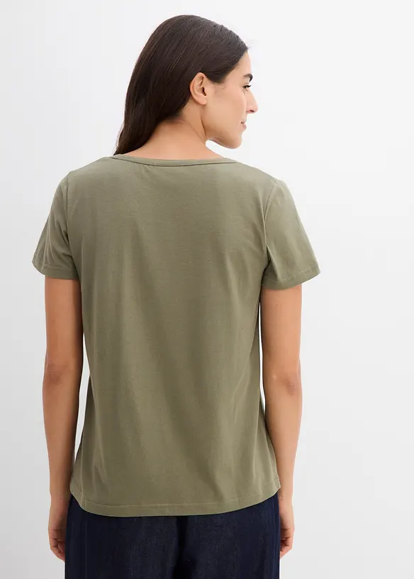 Topp med dekorativ utringning, bonprix