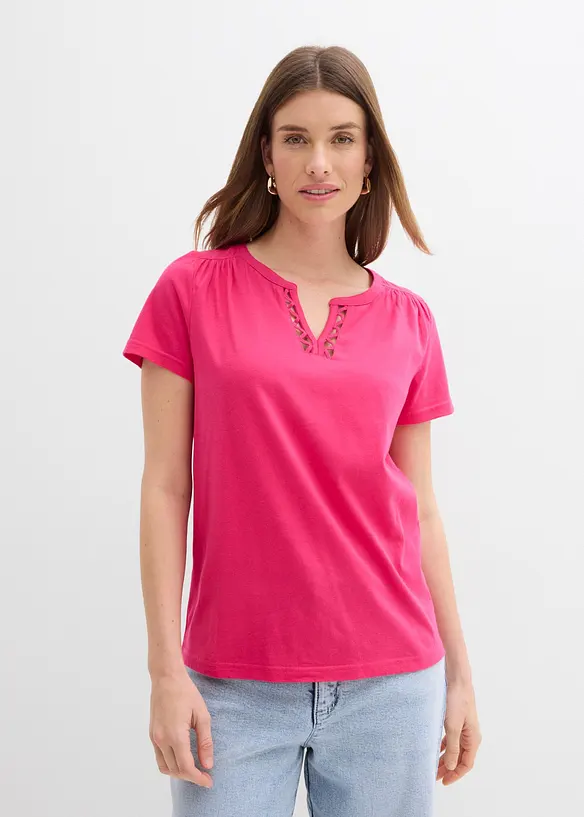 Topp med dekorativ utringning, bonprix