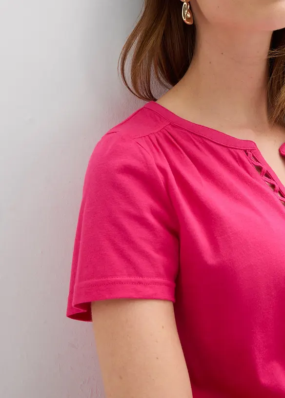 Topp med dekorativ utringning, bonprix