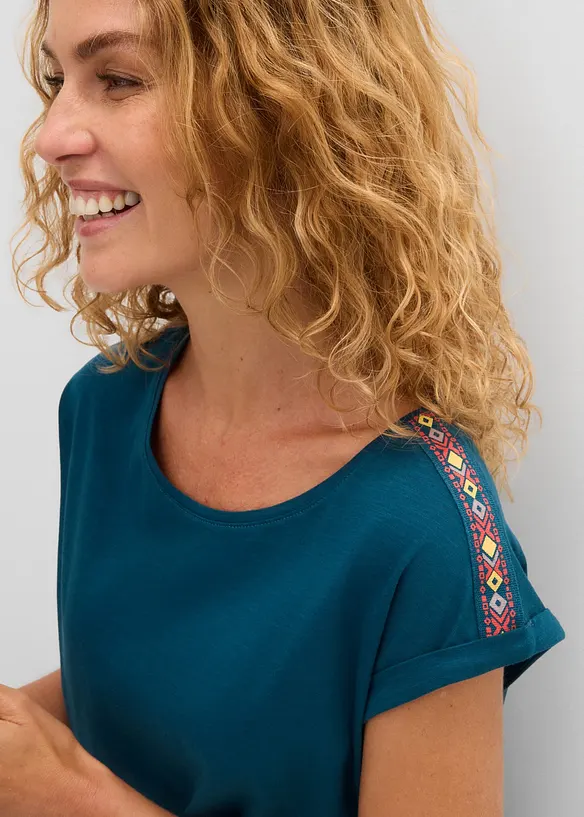 T-skjorte i 100% &oslash;kologisk bomull, bonprix