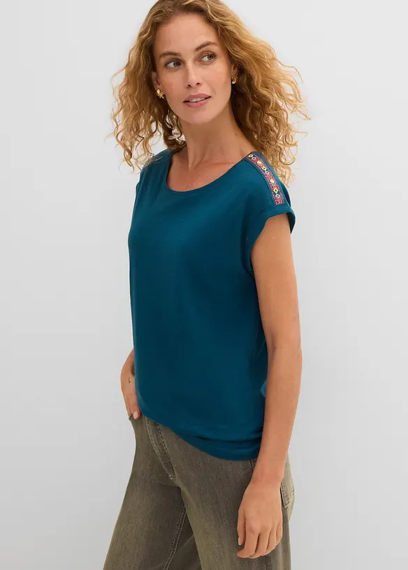 T-skjorte i 100% &oslash;kologisk bomull, bonprix